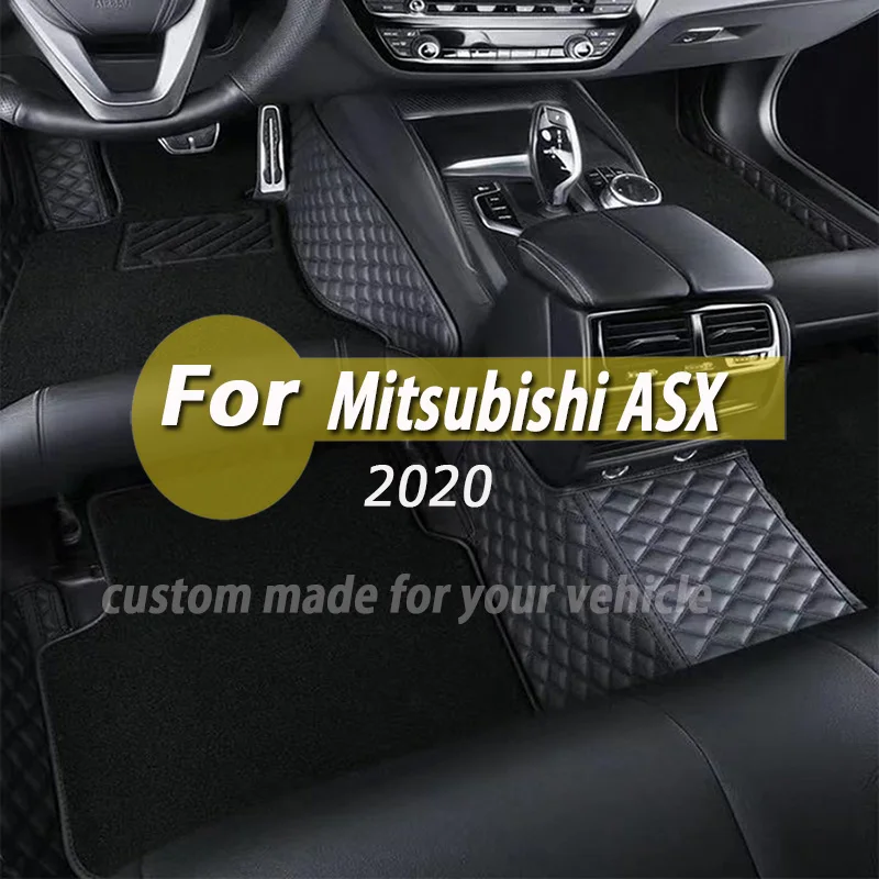 

Custom Carpets For Mitsubishi ASX 2020 Car Floor Mats Auto Interiors Decoration Accessories Waterproof Covers Leather Footliners