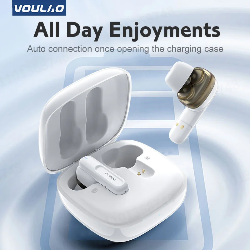 2023 VOULAO TWS Bluetooth 5.1 Earphones VL5VL6 Wireless Headphones Game Bass Stereo Sport Headsets Waterproof Earbuds With Mic - купить по
