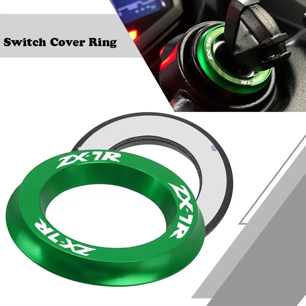 

For KAWASAKI ZX7R ZX 7R Motorcycle Ignition Switch Cover Ring CNC Accessories zx-7r 1989-2003 2002 2001 2000 1999 1998 1997 1996