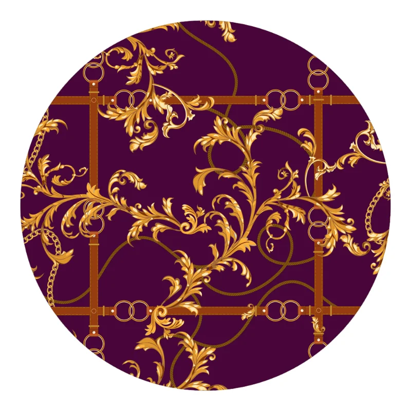 Круглый ковер в стиле бохо для спальни дивана обивки домашний устойчивый к