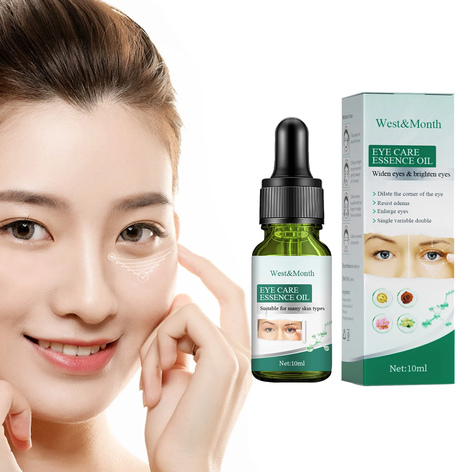

10ml Eye Serum Double Eyelid Lift Serum Anti-Swelling Resist Edema Dilate Corner Of The Eyes Eye Care Essence Against Puffiness