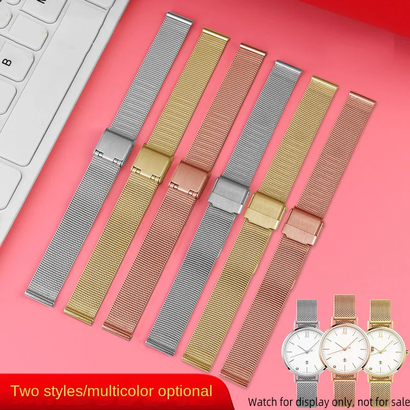 Женский ремешок для часов 6 мм 8 10 12 14 м Casio Fossil Longines DW Swarovski женский из нержавеющей
