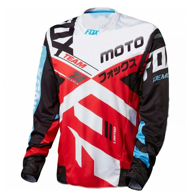 

Men's Downhill Jerseys fox Mountain Bike MTB Shirts Offroad DH Motorcycle Jersey Motocross Sportwear Clothing moto FOX bike