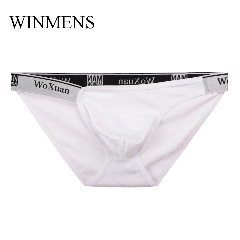 Трусы-брифы мужские Асимметричные с жаккардовым переплетением нижнее белье