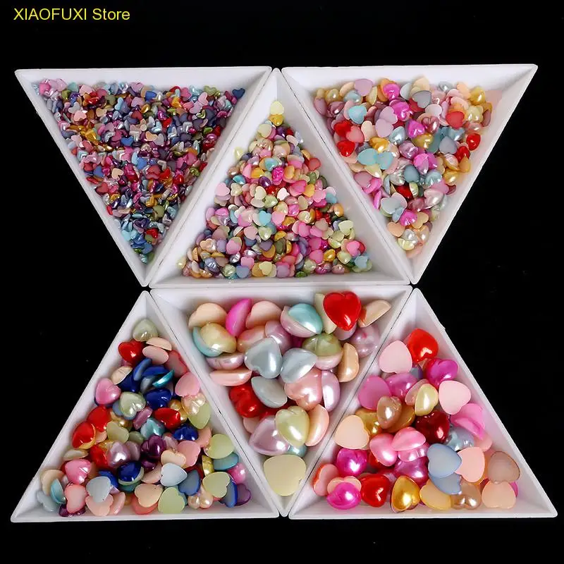 

10Pcs Plastic Rhinestones Beads Crystal Nail Art Decoration Sorting Trays Accessory White