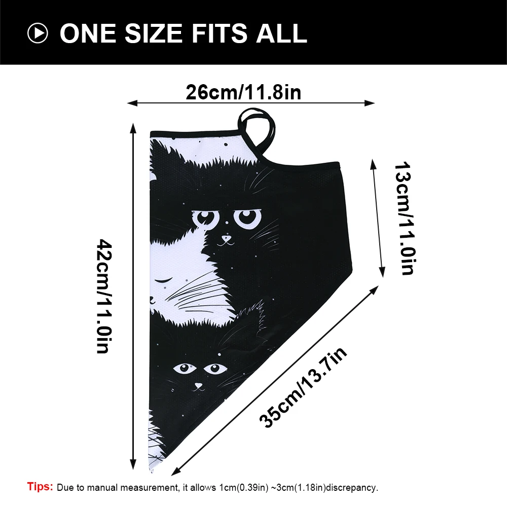 Походный шарф с принтом маска на половину лица для езды велосипеде и шеи сетчатая