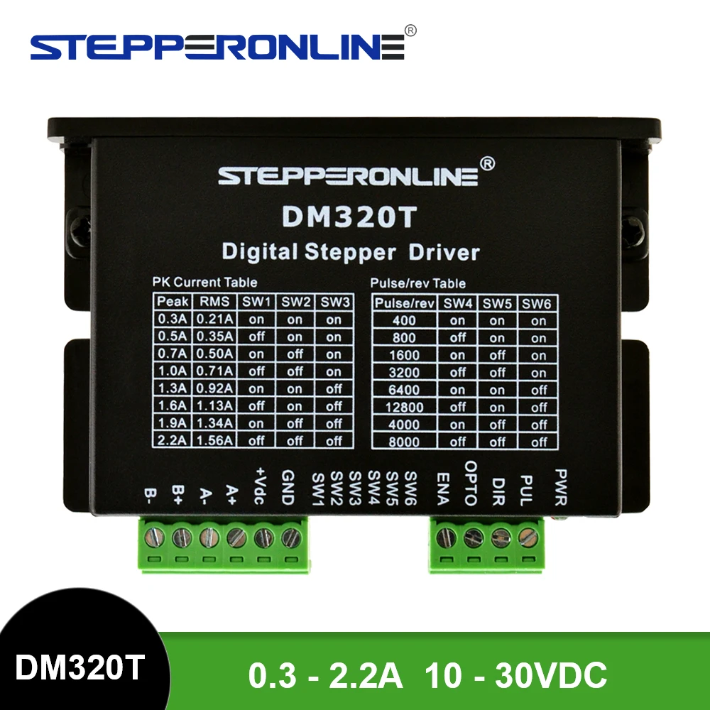 

Шаговый драйвер STEPPERONLINE 0,3-2,2А для шаговых двигателей Nema 8, 11, 14, 16, 17