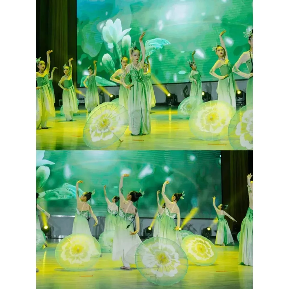 Новый женский костюм для танцев жасмин классических китайский с зонтом