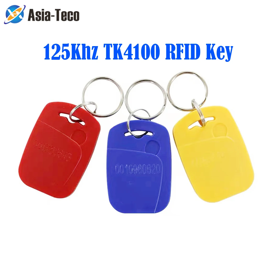 50pcs/Lot 125Khz RFID Tag Key EM ID Proximity Card Keychain Token Keyfob TK4100 for Access Control System Time Attendance Device