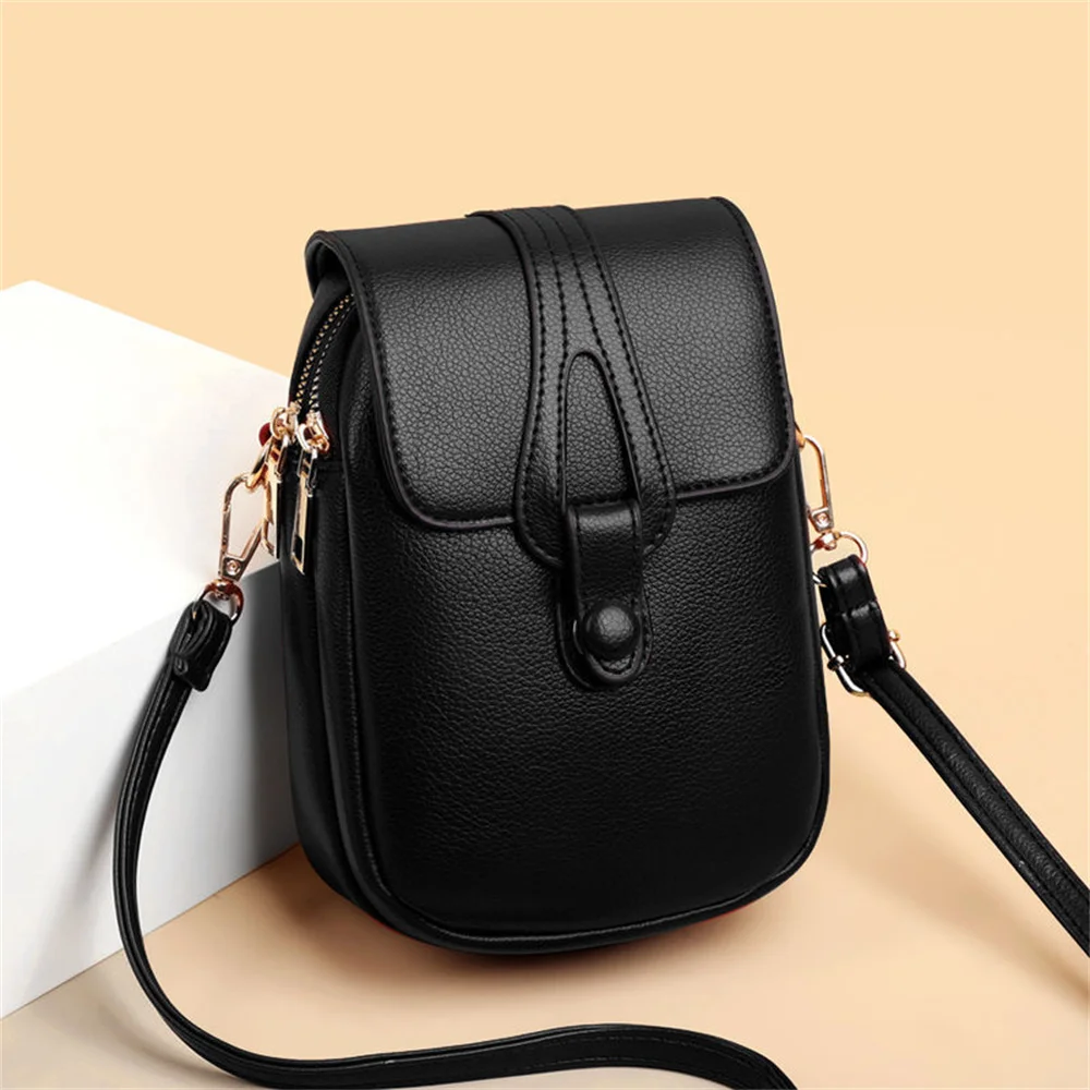 

NEW Fashion Crossbody Bag Women's Satchel PU Leather Shoulder Bags Handbags Samll Phone Pocket Purse Luxury Brand Phone Bags