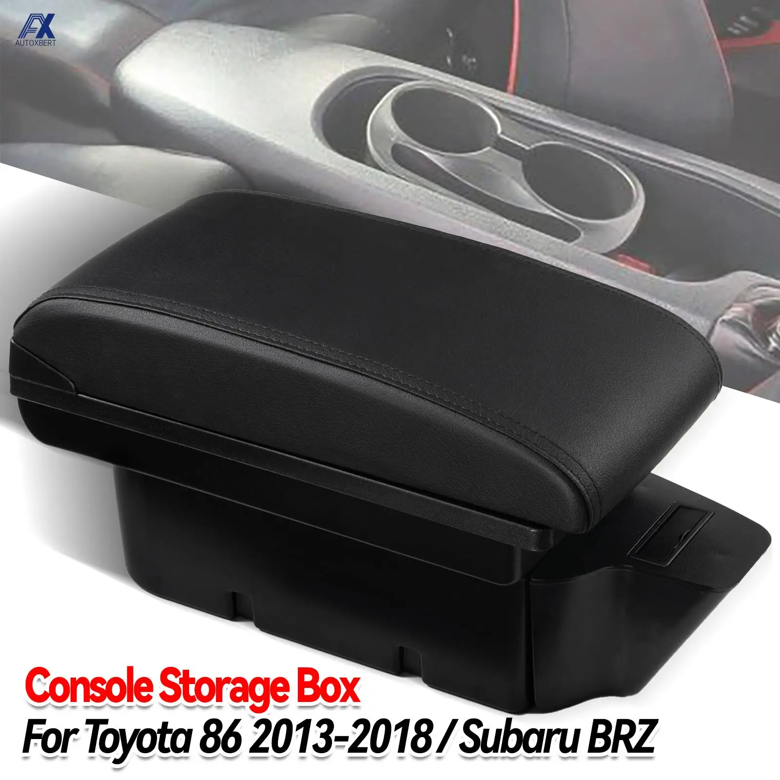 

Dual Layer Armrest Parts Box For Toyota 86 2013-2018 Gt86 Scion Frs Subaru Brz 2012-2020 Center Storage Car Accessories Console