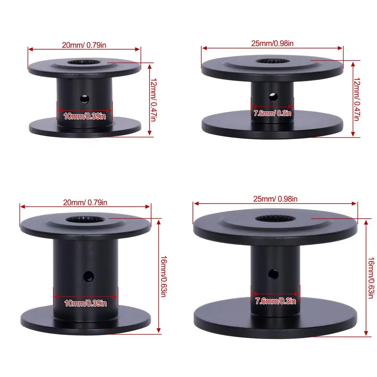 Алюминиевая серволебедка 25T для рулевого механизма катушка радиоуправляемого