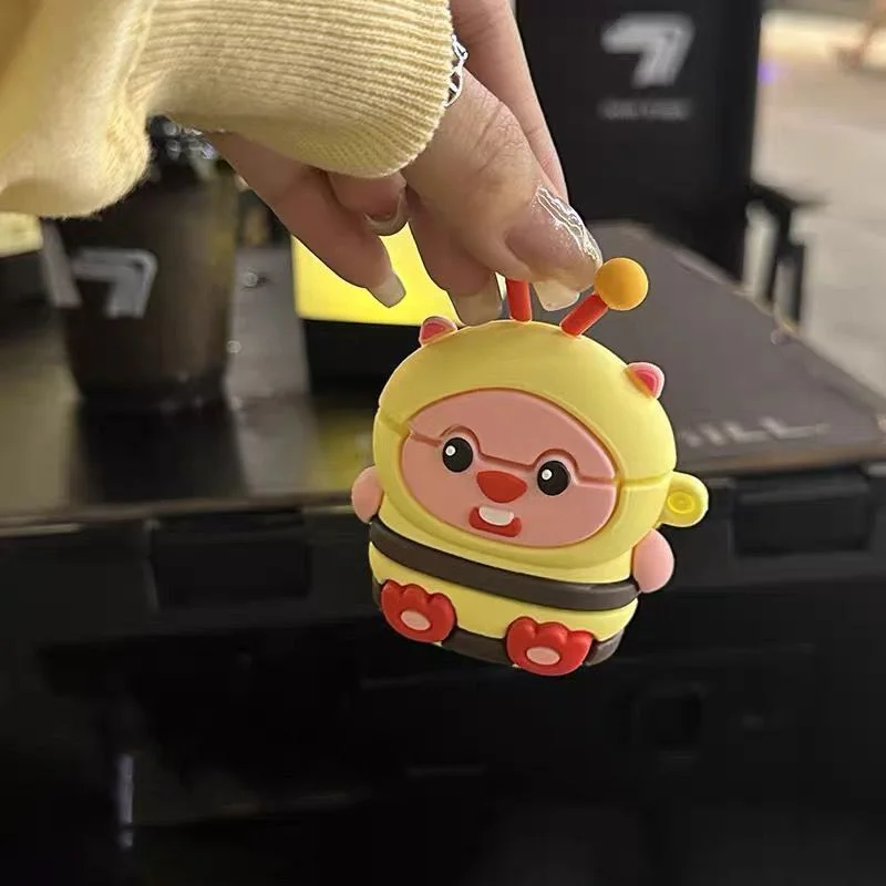 Симпатичные занманг Loopy Мультяшные Airpods искусственные аниме Kawaii Beaver Косплей
