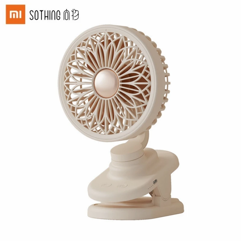 

Xiaomi Sothing Desktop Clip-on Fan Ultra-Quiet Office Table Fan Shakes Head Big Wind Summer Student Dormitory Home USB Fan