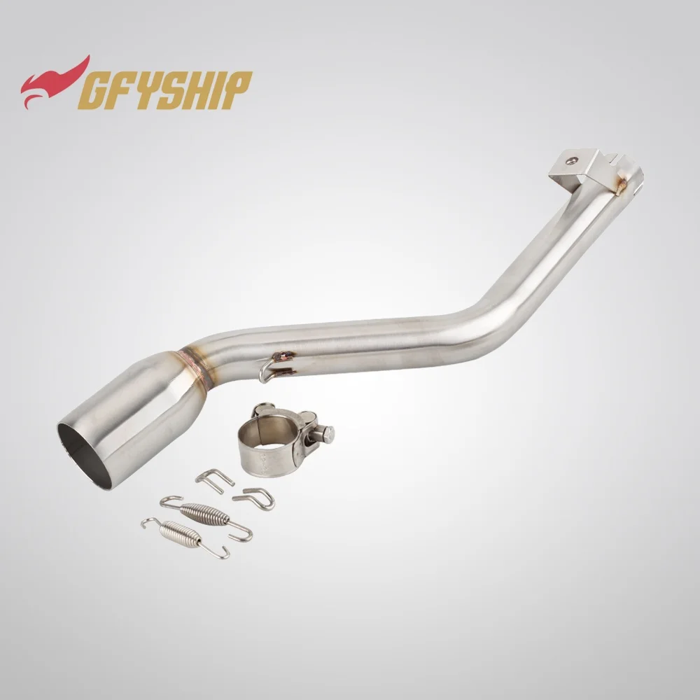 Фото Средние соединительные трубы выхлопной системы для мотоциклов KEEWAY TX 125 SM / ENDURO 2012 2013 2014 2015 2016 2017 2018 2019 2020 2021 №1