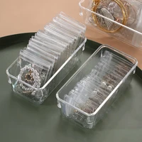 anti oxidation jewelry storage bag desktop drawer organizer transparent necklace bracelet ring holder jewelry organizer boxes