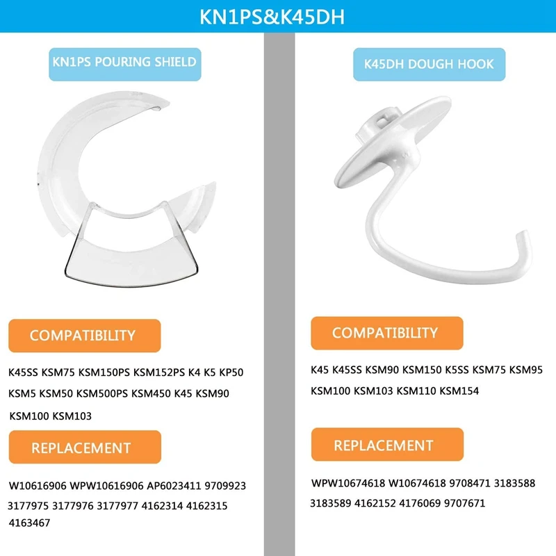 JFBL Горячая розлива щит и крючок для теста замены кухонных принадлежностей WPW10616906