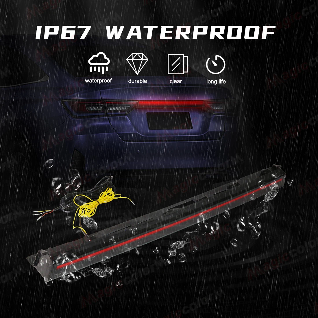 Светодиодный задний стоп-сигнал багажника для Toyota Yaris Vios Ativ 2022 2023 2024 динамический