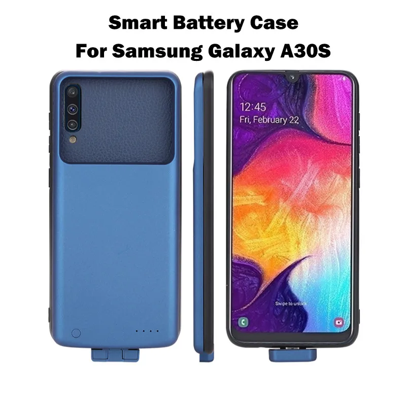 

Беспроводной магнитный чехол для зарядки аккумулятора для Samsung Galaxy A30S, внешний аккумулятор, зарядный чехол для Galaxy A30S, чехол для аккумулятор...