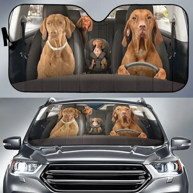 Vizsla автомобильный солнцезащитный козырек 154, солнцезащитный козырек для лобового стекла, индивидуальный подарок, индивидуальный козырек о...