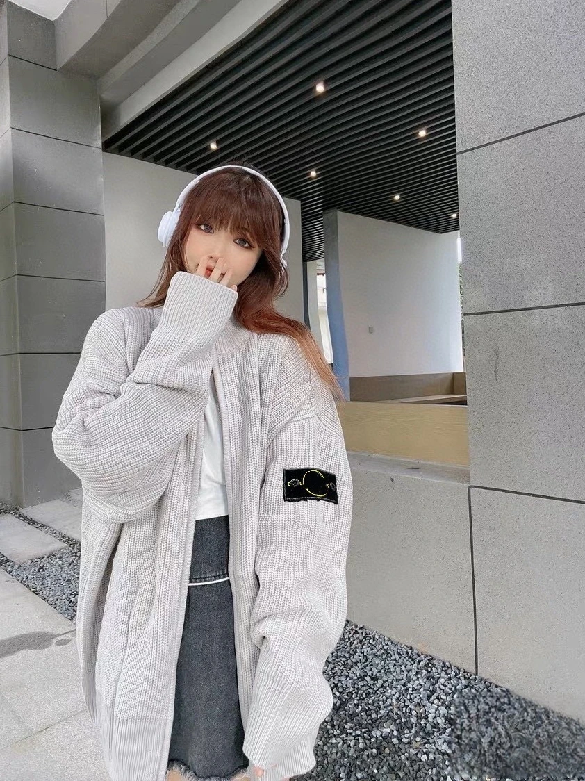 

2023 Stone Pullovers Sweaters Winter New Women Man Unsex Designer Fashion Brand High Quality Y2k Luxury Runway Oversize