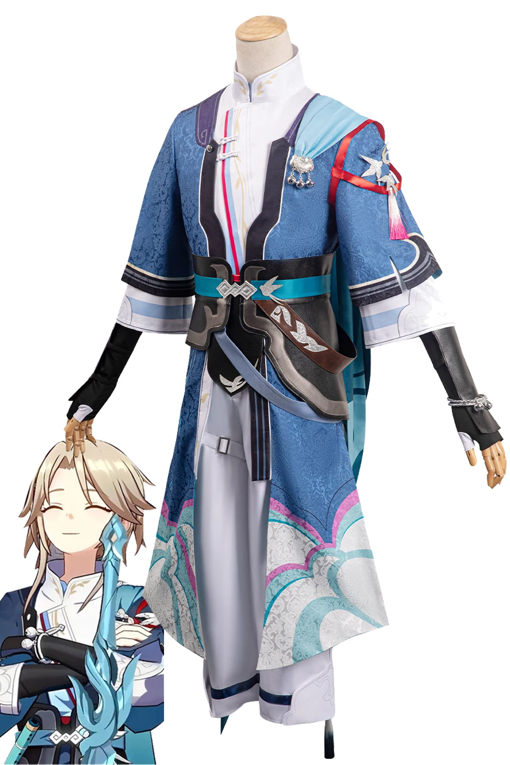 

Anime Game Honkai Yanqing Cosplay Costume Men Role Play Fantasia Outfits Halloween Carnival Party Clothes For Male Disguise