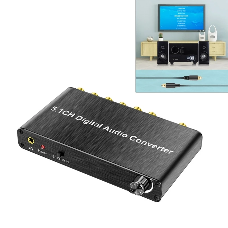 

5.1 AC3 Dolby- Decoding SPDIF Input to 5.1 Channel Digital Converter Drop Shipping