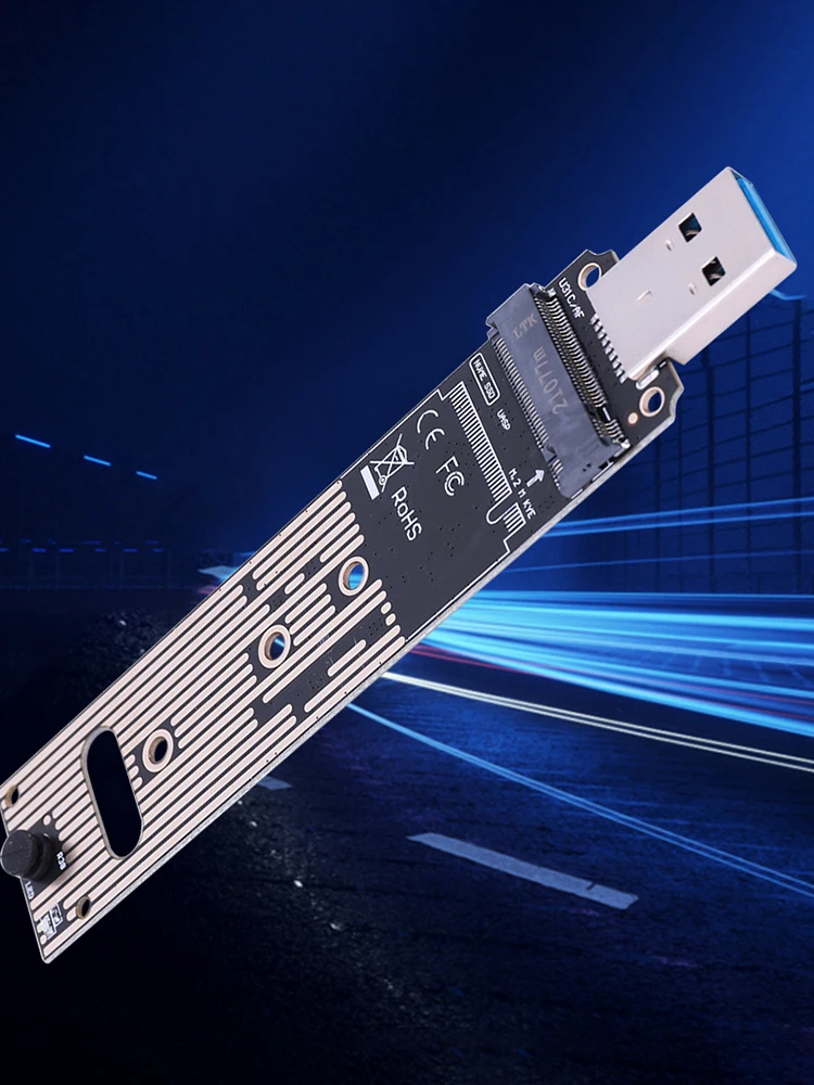 Конвертер жесткого диска M.2 NVME USB3.1 SSD-конвертер 10 Гбит/с Gen 2 SSD-адаптер USB для Samsung WD