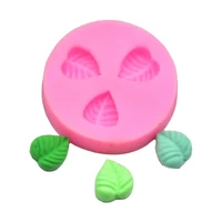 sugarcraft leaves silicone mold candy polymer clay fondant mold cake decorationg tool flower making gumpaste rose leaf mold