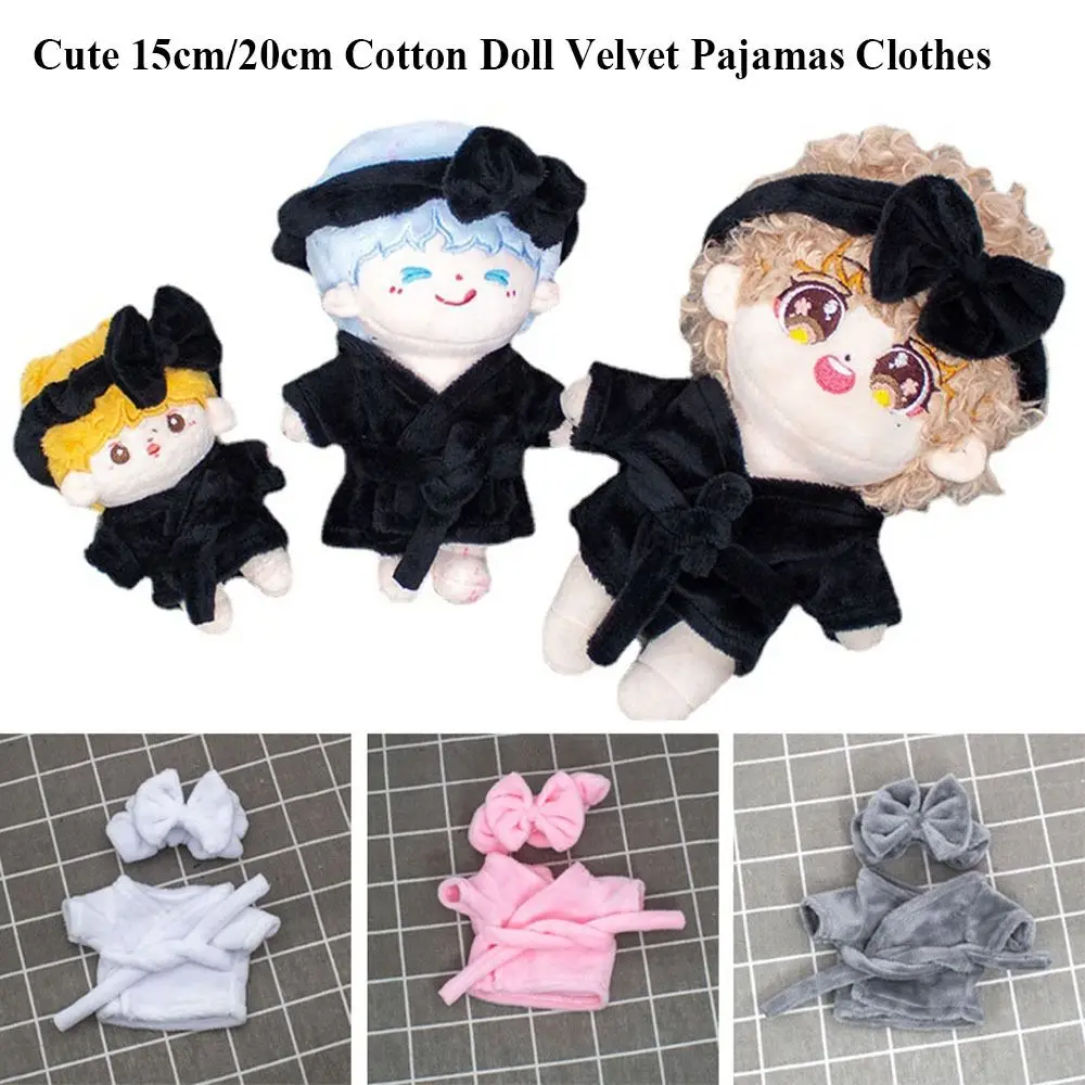 

Accessories Sleep Clothes for 1/12BJD Doll New Cute Clothes Doll Velvet Pajamas 15cm/20cm Doll Pajamas Doll Pajamas