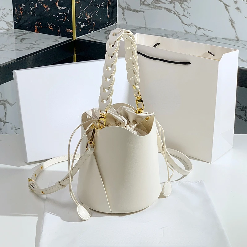 

2022 Trendy Crossbody Bag New Luxury designer Handbag PU Bucket Bags for Women Single Shoulder Bag