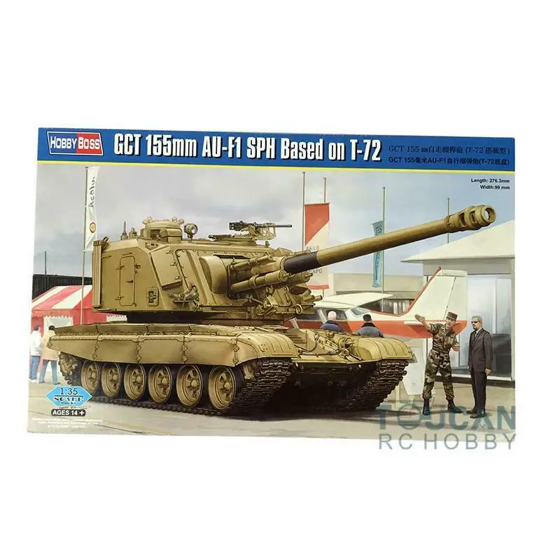 

Hobby boss 83835 1/35 GCT 155 AU-F1 Howitzer (T-72 Chassis) Model StaticTank Armored for Gifts TH05966-SMT2