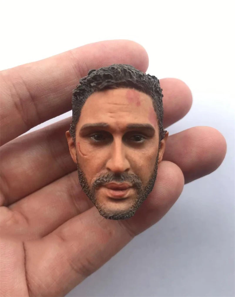 

1/6 Tom Hardy War Conflict Version Male Head Sculpture Carving Model For 12inch Action Figure For Collect