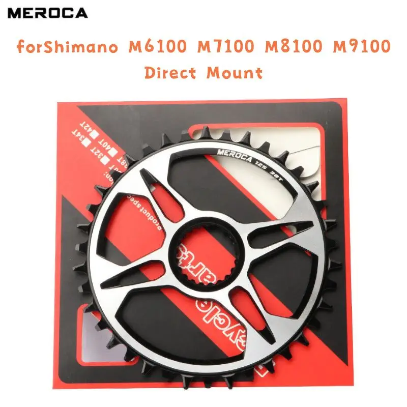 

MEROCA Narrow Wide Chainring 32-38T 11/12S Single Crown forShimano M6100 M7100 M8100 M9100 Direct Mount Chainwheel Bicycle Parts