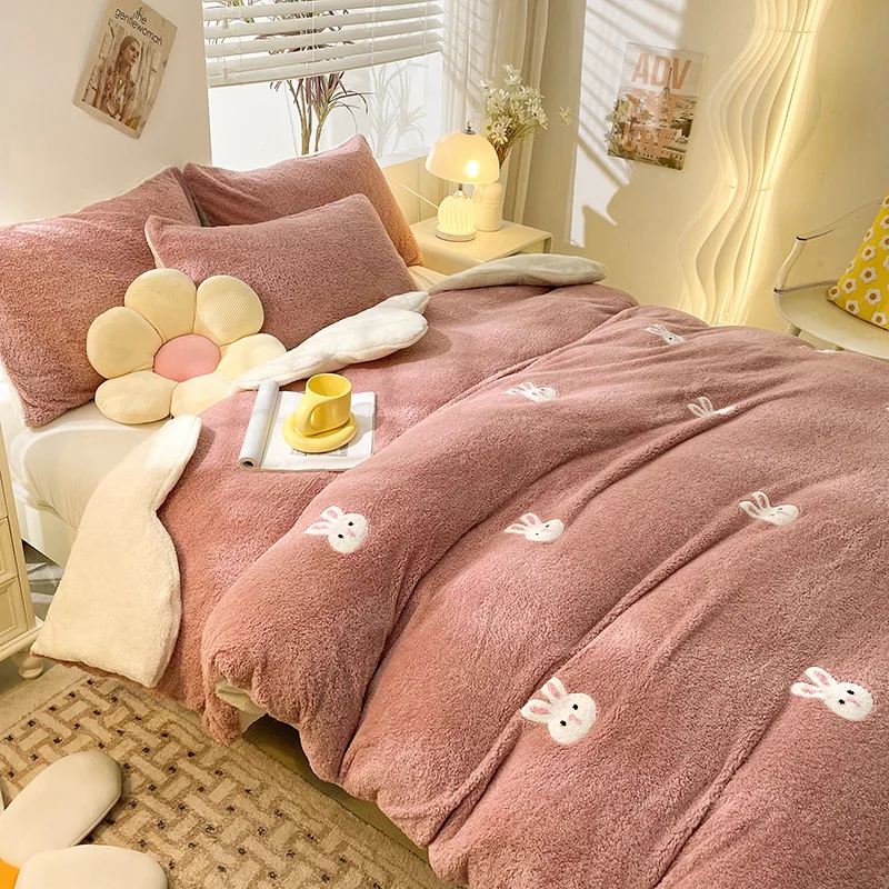 

Осенне-зимнее Флисовое одеяло, толстое теплое одеяло с молочным бархатным покрытием, Двусторонняя Тепловая ткань, Farai Single 200x230 220x240