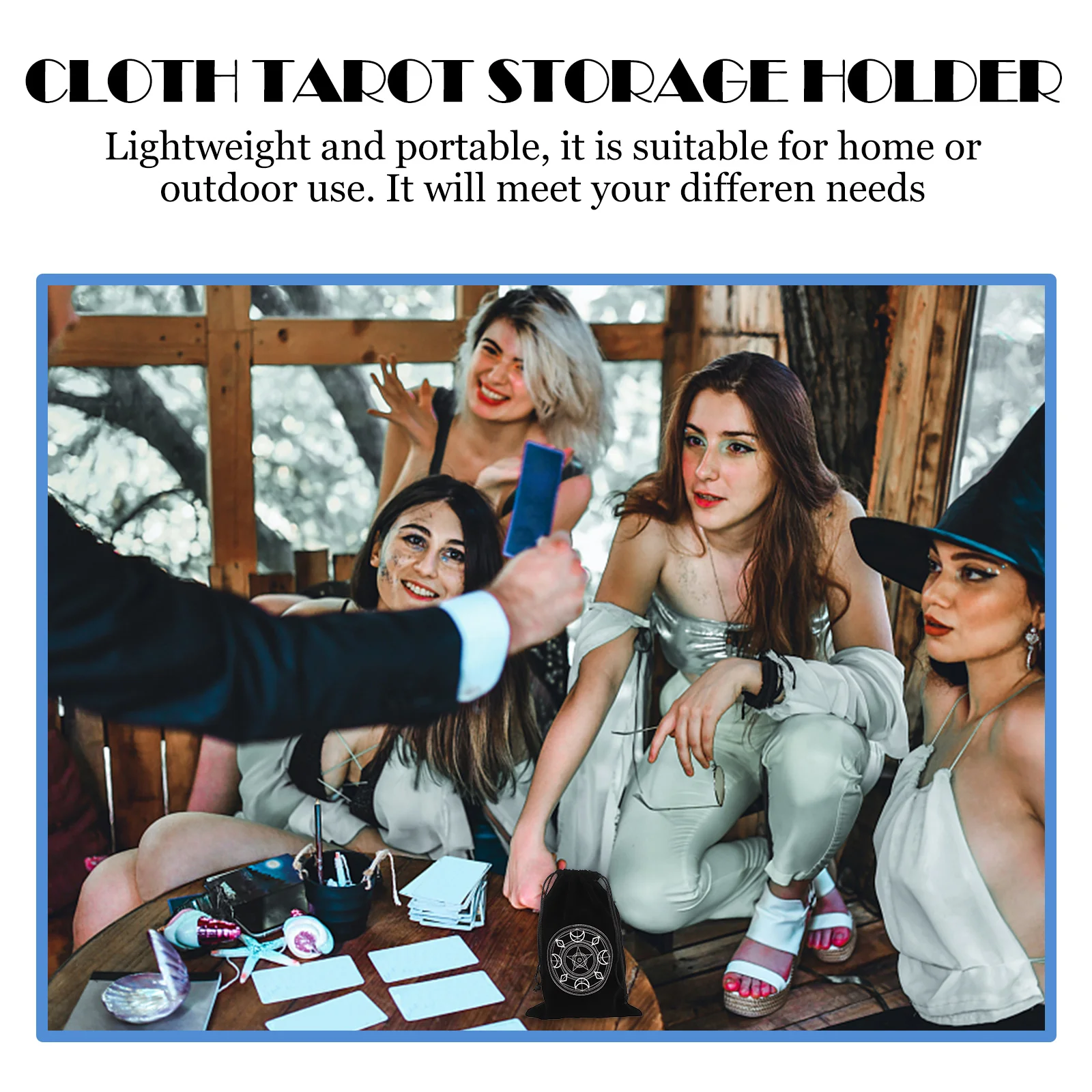 3-шт сумка для хранения карт Таро сумки оракула контейнер пентаклей тканевый