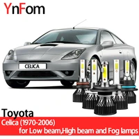 ynfom led headlights kit for toyota celica gt4 gts 1970 2006 low beamhigh beamfog lampcar accessoriescar headlight bulbs