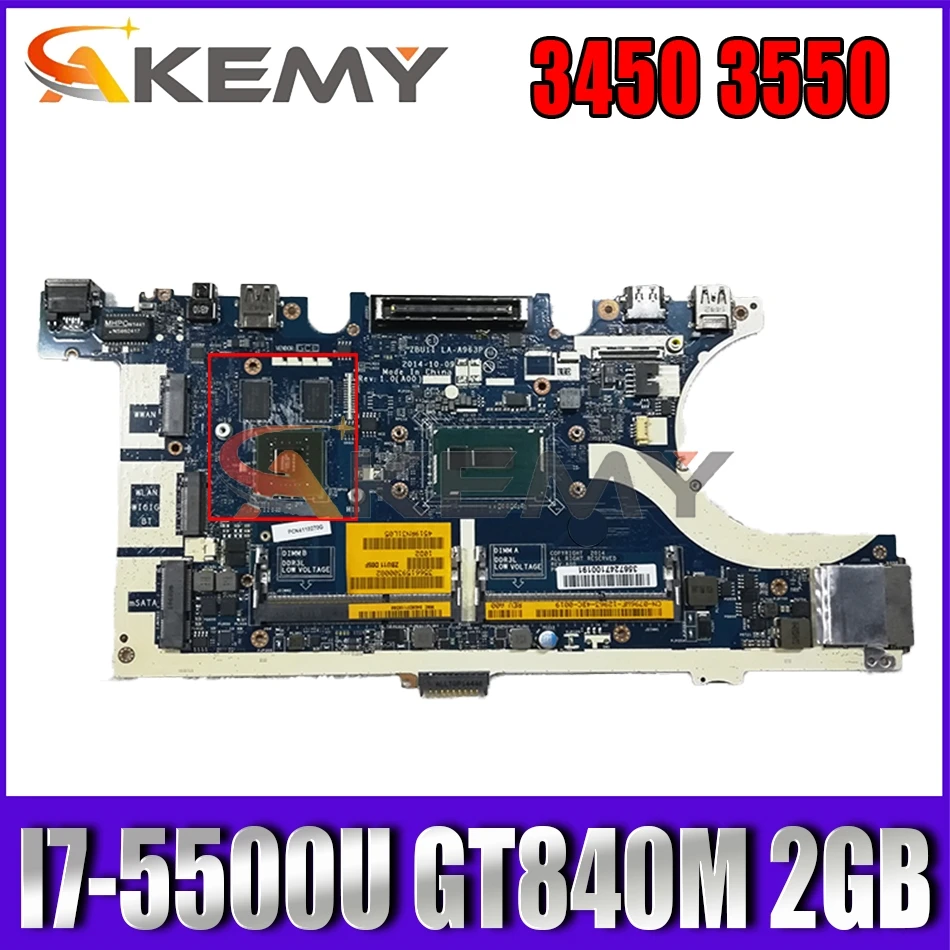 

Материнская плата для DELL Latitude E7450, 840 м, 2 Гб, 100% протестирована