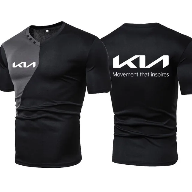 

Футболка мужская летняя с коротким рукавом и принтом логотипа автомобиля