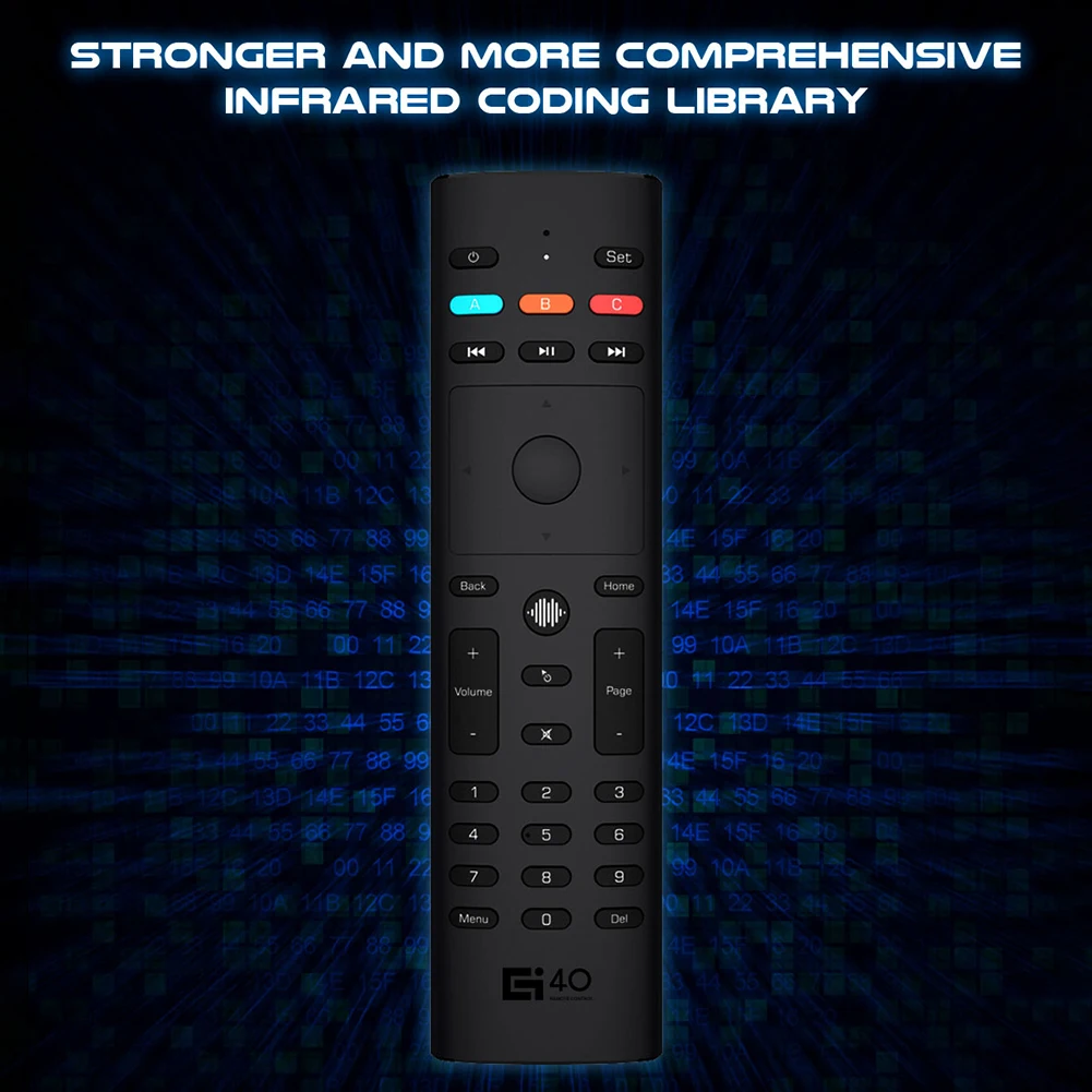 

G40S Electronic "умные" аксессуары для дома 2,4G Беспроводная воздушная мышь 34 клавиши 6-осевой гироскоп голосовой пульт дистанционного управления д...