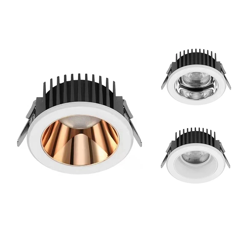 

Anti-Glare Led Reflector Spotlight Narrow Embedded Ultra-Thin 12W Led COB Downlight For Dining Corridor Room Lighting B