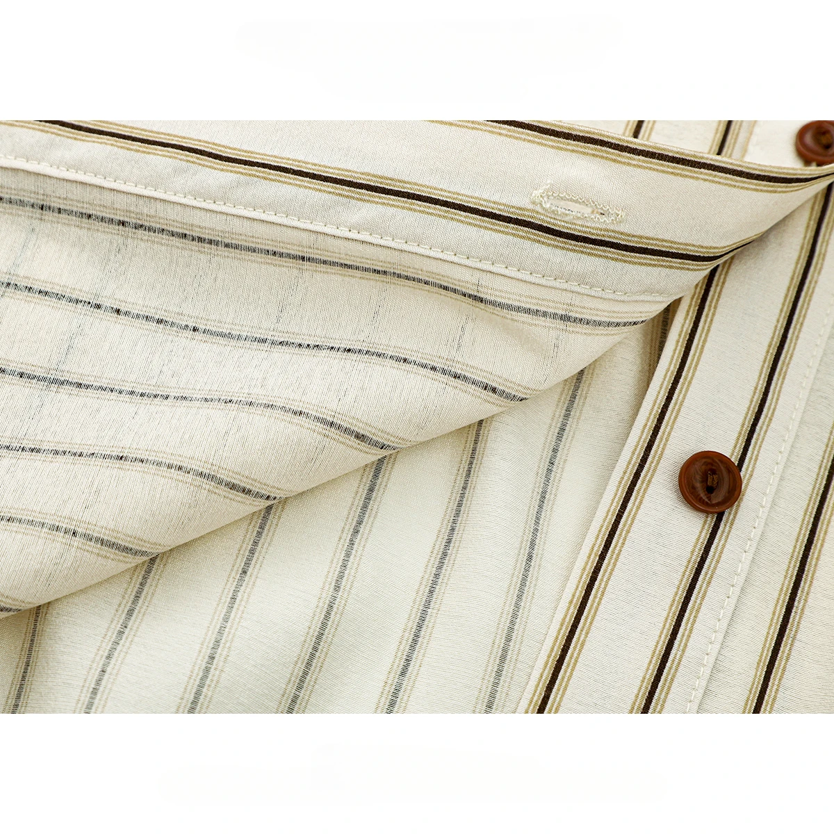 Женская однобортная рубашка с вышивкой в полоску Тонкий отворот длинный рукав