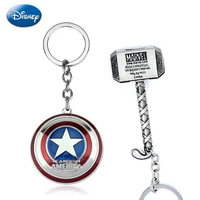 marvel captain america keychain shield thor hammer cosplay key keychain accessories holder charms ring toys for children gift