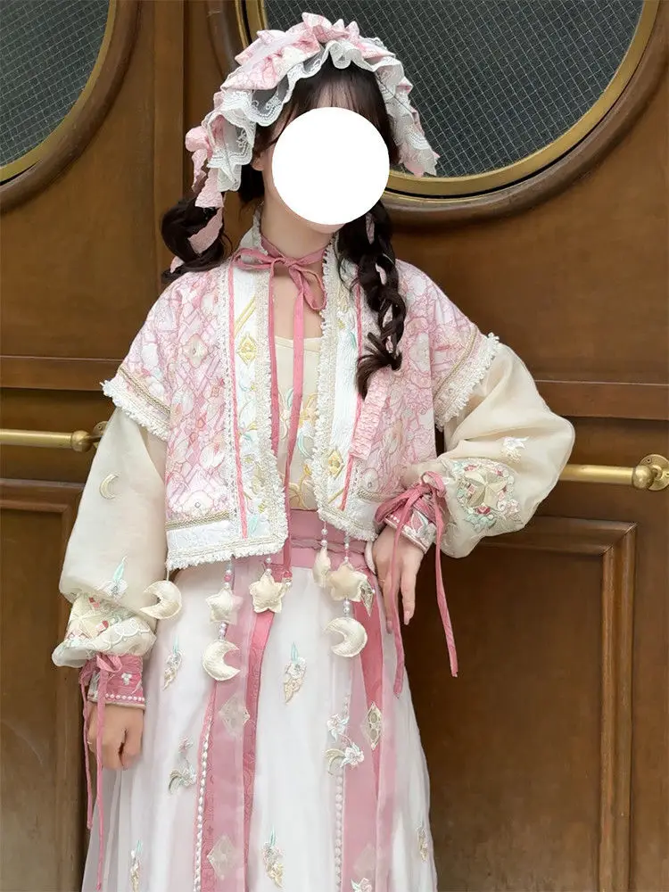 Женская юбка Ma Mian с прозрачным воротником Guimeng Hanfu на каждый день весной и летом