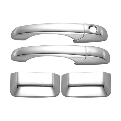 6x крышка дверной ручки, тройная хромированная накладка из АБС-пластика для Jeep Compass