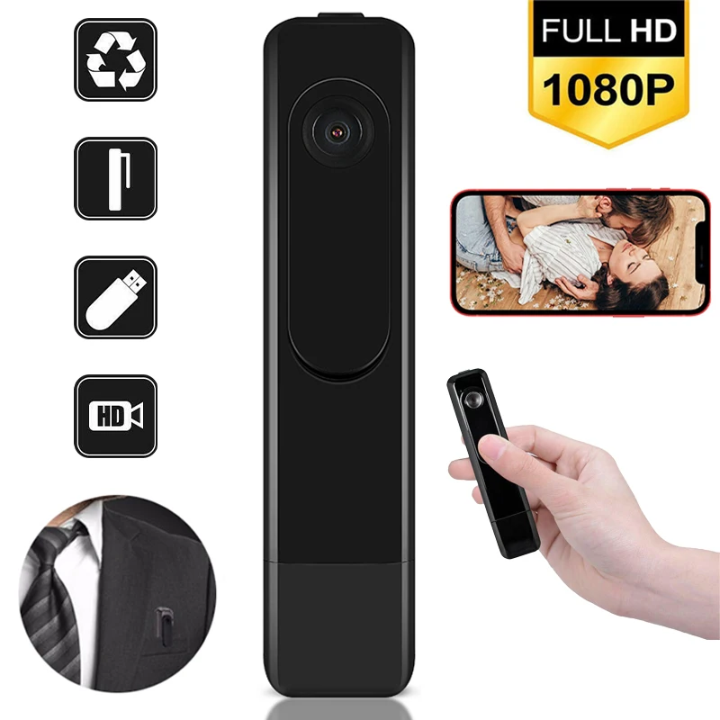 

Портативная мини-камера 1080P HD, микро беспроводная камера, диктофон, видеозапись моментальных снимков, записывающая видеокамера для встречи,...