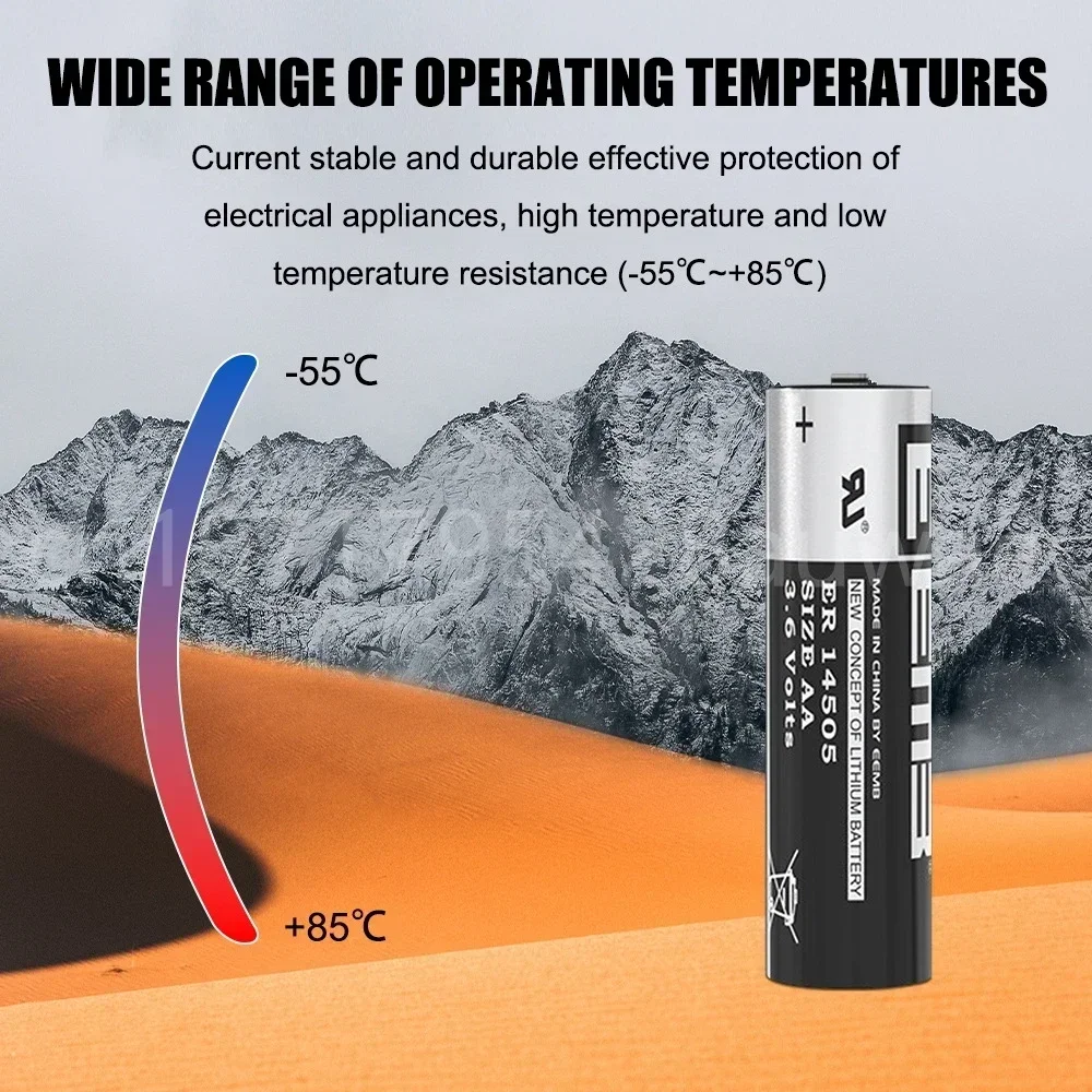 4 шт. новая 3 6 В 2400 мАч ER14505 14505 AA первичная литиевая батарея для оборудования ETC PLC с