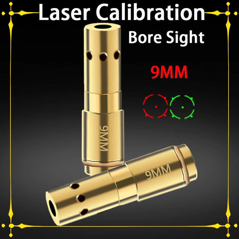 

Tactical 9mm Caliber Red Dot Laser Sight Calibration Brass Bullet for Pistol Airsoft Weapon Shooting Aiming Hunting Accessories