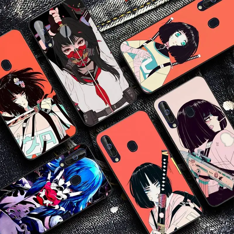 

Japanese Style Anime Girl Phone Case for Samsung A51 01 50 71 21S 70 31 40 30 10 20 S E 11 91 A7 A8 2018