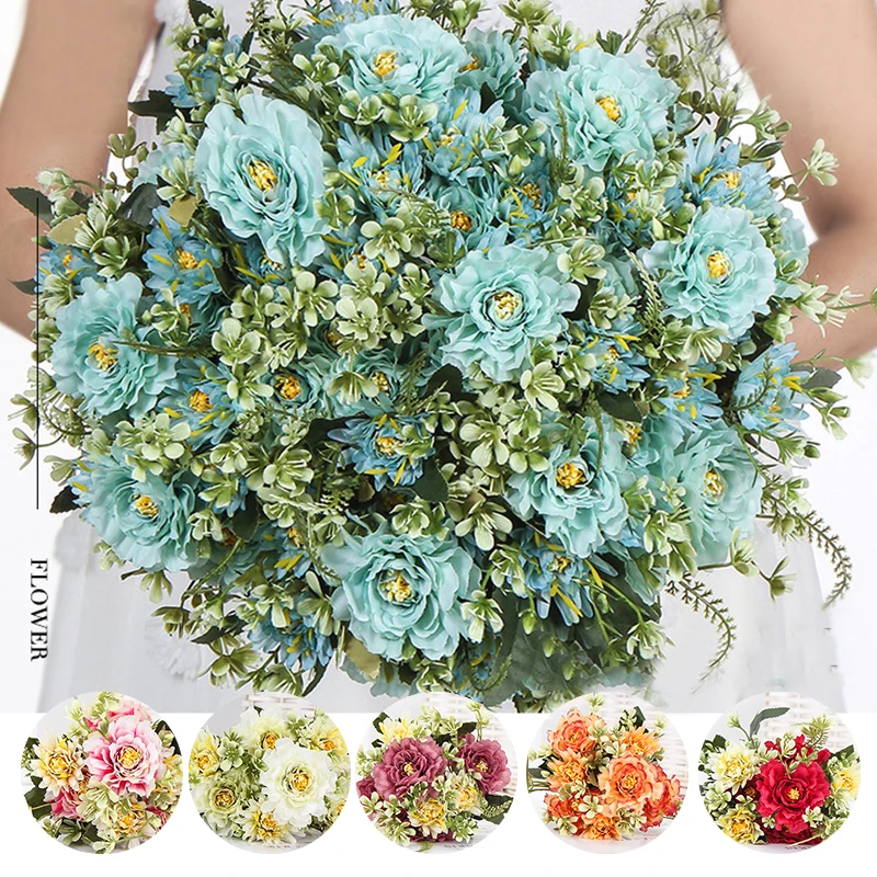 

Simulation Bouquet Fake Peony Simulation Flower Artifical Flower Indoor Home Decoration Wedding Living Room Flower Arrangement